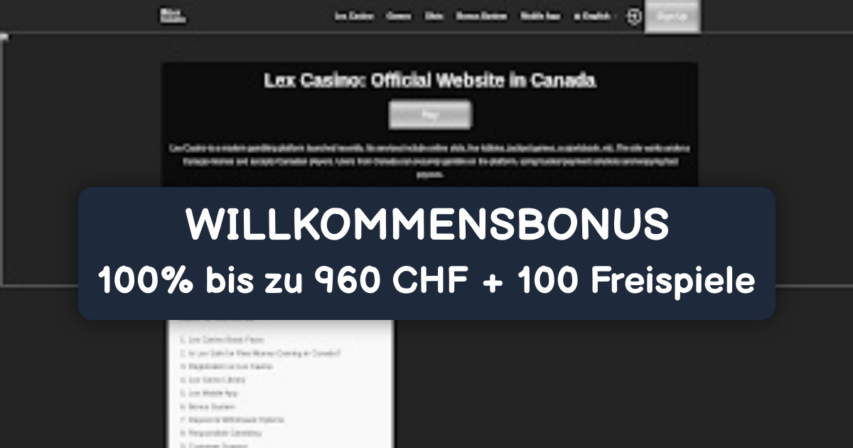 Lex Casino Schweiz